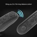 VBESTLIFE Mini VR Remote Control, VR Remote Controller for Android, Bluetooth Selfie Timer Joystick, Gamepad Game Controller for Android, for IOS, for PC (Black)
