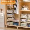 Yociyoga 6-Tier Stackable Closet Organizers and Storage Shelves, Closet Shelf Organizer Basket Bins, Foldable Sweater Storage for Clothes Organizer System, WhitePatent No. 30022416