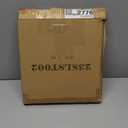 SwallowLiving Rustic White Round Wood Tray Riser Farmhouse Pedestal Stand with Beaded Edge for Decor Whitewash Finish Wooden Cupcake Display for Cakes and Decorative Items 11.8 inches