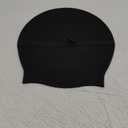 Extra Large Swim Cap for Long Hair & Swim Cap Women Adult - Silicone Swimming Hat for Braids, Dreads, Weaves & Extensions with Ear Plugs & Nose Clip (8.66in Opening, Black)