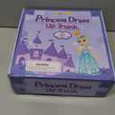 Meland Princess Dress Up for Girls 3-6, Dress Up Clothes with Princess Shoes Toy, Christmas Birthday Gift for Toddlers Girls (Purple)