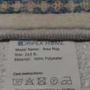 Dripex Vintage Collection Washable Area Rug - 2x3 Door Mat Small Entryway Rug Distressed Non-Slip Low-Pile Floor Carpet for Indoor Front Entrance Kitchen Bathroom Living Room Bedroom