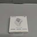 Gitryin Portable Phone Charger Block, Retractable Wall Charger with 33.5in Type-C Cable, 40W PD Fast Charging Block with USB A Port, Power Adapter with Foldable Plug for iPhone 16/15, Galaxy S23 22 (White)