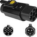 EV Charging Adapter, 32A Type 2 (IEC 62196) to Type 1 (SAE J1772) Convertor, Car Charging Adapter 250V 7.2KW