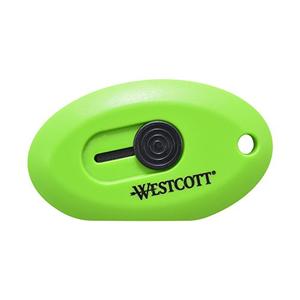 Westcott Compact Retractable Box Opener (16474), Uses Ceramic Blades, Green