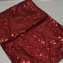 AMZLOKAE Burgundy Sequin Backdrop 4FTx8FT (48"x96") | Sparkling Photo Booth Backdrop for Weddings, Birthdays, Bridal Showers | Shimmer Party Decor, Wine Red Glitter Curtains, Event Background