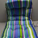 Adirondack Chair Cushion, High Back Patio Cushions with Adjustable Ties, 48.8x20.4x4.3, Waterproof Tufted Pillow, Fade Resistant Seat Rocking Chair Cushion for Indoor/Outdoor, Stripe Blue, 1