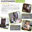 Essential Chef Baking Apron - Professional and Durable for Cooking - Cotton Kitchen Apron - Adjustable by Cook'n'Chic (Brown)