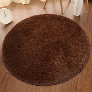 Plush Round Rug Soft Indoor Modern Area Rugs Yoga Mat for Children Bedroom Home Decor Nursery Coffee 4.3 Feet