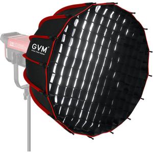 GVM 24"/60cm Soft Boxes Lighting Bowens Mount, Parabolic Softbox Quick Release Compatible with PRO-SD200B/ SD300B/SD400B/SD500B/SD650B/ and Other Bowens Mount Light, Softbox for Studio Photography