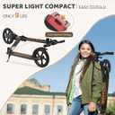 WAYPLUS KS1 Kick Scooter for Ages 6+,Kid, Teens & Adults. Max Load 240 LBS. Foldable, Lightweight, 8IN Big Wheels for Kids, Teen and Adults, 4 Adjustable Levels. Bearing ABEC9 FED Fitness