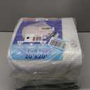 TARPAL 20'x20' Clear White Tarp Heavy Duty Waterproof 12mil with Grommets or Zip Ties for Large Greenhouses for Outdoors Garden,Farm,Chicken Coops (20x20ft-Finished size)