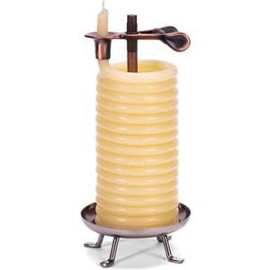 Candle by the Hour 48-Hour Tall Candle, Eco-friendly Natural Beeswax with Cotton Wick