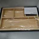 pandapark Wood Organizer Tray,Black Walnut,Desk & Drawer Storage Box (Maple Master)