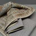 zesthome 3x5 Area Rug Ultra Soft Washable Rug, Non Slip Area Rug Indoor Entrance, Stain Resistant Rugs for Living Room Bedroom Vintage Home Decor (Orange,3'x5')