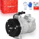 PHOBOOS A/C Compressor with Clutch Compatible with Jeep Wrangler 2007-2011 V6 3.8L Sport Utility, Fast Cooling, Low Noise, Easy Installation, Ref. 98484