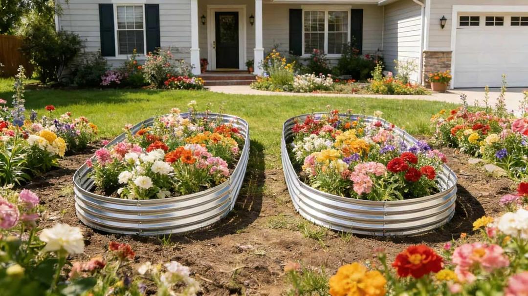 9 ft x 3 ft Raised Garden Bed Metal Elevated Planter for Vegetable Flower Herb (2pk)