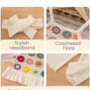 Toddler Baby Girl Summer Clothes Outfits Crocheted Ruffle Camisole Pants Kids Clothing Set, Size 2-3Y (Beige)