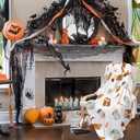 Luxury Fall Throw Blanket for Couch - Super Soft Flannel Autumn Blanket with Pumpkin Pie Spices Patterns, Cozy Lightweight Throw for Sofa, Bed, Living Room, 40"x30"