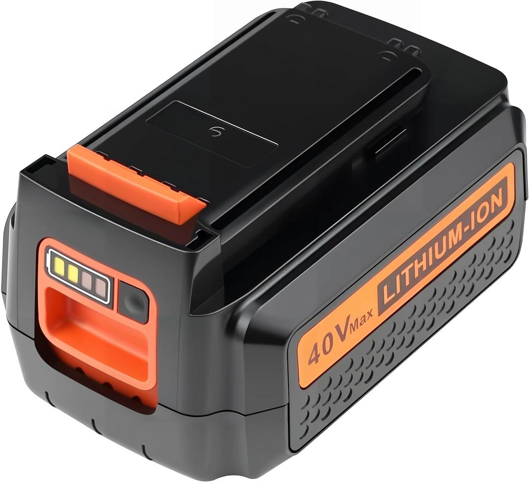 40V MAX Lithium Battery: Replacement for Black and Decker 40 Volt LBX2040 LBXR2036 LBXR36 LBX1540 LBX2540 Compatible with 36V Li Ion Charger