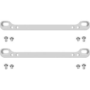 JDM to USDM License Plate Adapter - 2 Pack Aluminum Japanese to US License Plate Bracket, Fits Mini & Standard Plates, Front Bumper Mount for Import Cars, JDM Car Accessories & License Plate Frame