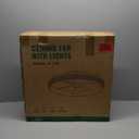 LUDOMIDE Ceiling Fans with Lights and Remote, 20” Ceiling Fan with 3 Blades, Modern Low Profile Ceiling Fan, Noiseless Reversible DC Motor for Bedroom Living Room LL-1102-02