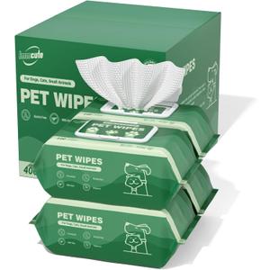 400 Unscented Dog Wipes for Paws and Butt Large Thick Puppy Wipes for Dogs Face and Body Dog Wipes Cleaning Deodorizing Cat Wipes Cleaning Fur and Butt Big Doggie Wipes Doggy Wipes Bum Dog Ear Wipes
