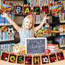 Back to School Banner Decorations, 3 Strings First Day of School Banner for Welcoming Back to School Party Decorations