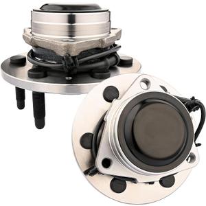 JLEO 2WD 515054(Pair) Front Wheel Hub and Bearing Assembly Fits for Chevy Tahoe Silverado 1500 Suburban Avalanche Express, for GMC Yukon XL 1500 Sierra Savana, for Cadillac Escalade 2002-2006