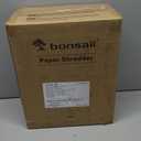 Bonsaii 12-Sheet Cross Cut Paper Shredder, 5.5 Gal Home Office Heavy Duty Shredder for Paper, Credit Card, Mail, Staples, with Transparent Window, High Security Level P-4 (C275-A)