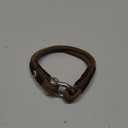 Mens Rope Bracelet - Stainless Steel Silver Shackle, Extremely Durable and Scratch Resistant Waterproof Paracord, Handmade, Nautical Wristband for Men (Chocolate)