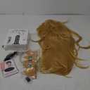 morvally Blonde Princess Cosplay Synthetic Wig with Crown and Earrings for Adult Women Long Wavy Costume Wig Set for Halloween Party (Adults Blonde)