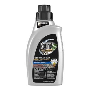 Roundup Dual Action 365 Weed & Grass Killer Plus 12 Month Preventer Concentrate, Kills & Prevents for up to 1 Year, 32 fl.oz.