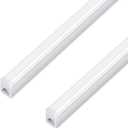 3FT LED Shop Light, 15W 1500lm Super Bright 6500K, Linkable T5 LED Fixture and Under Cabinet Lights, Corded Electric with Built-in ON/Off Switch (2 Pack)