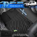 Transit Floor Mats - Car Mats for Ford Transit 150/250/350 2022-2026, All Weather Floor Mat for Transit Accessories, Heavy Duty Rubber Mats, Car Accessories