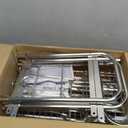 HOWDIA Stainless Steel 2-Tier Over The Sink Dish Drying Rack with Utensil Holder, Large, for Kitchen Counter