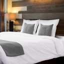 Utopia Bedding Bed Pillows for Sleeping Euro Pillows (White), Set of 2, Soft & Fluffy Pillow with Down Alternative Filling, Cooling, Hotel Quality, Gusseted Pillow for Back, Stomach or Side Sleepers, European
