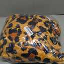 Hahafelt Winter Brown Leopard Print Blanket 60 x 80 Inch Warm Super Soft Cozy Flannel Fleece Fluffy Plush Cheetah Throw Blanket Lightweight Gifts for Bed Sofa Office Couch Camping All Seasons