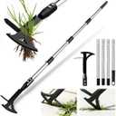 Manganese Steel Crack Weeder Tool,Multi-Functional Weed Puller Tool,Heavy Duty Crevice Weeding Tool with Serrated Sickle Blade,Moss Scraper Weed Remover for Weeding Between Concrete Pavers Decks