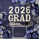 Graduation Decorations 2026 Deals-8 LED Long Marquee Light Up Letters 'Grad 2026' - Graduation Party Decor for Kindergarten Preschool High School College Graduation