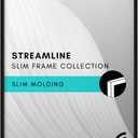 Americanflat 24x36 Poster Frame with Polished Plexiglass - Streamline Collection - Thin Border Picture Frame for Wall Display - Hanging Hardware Included - Black