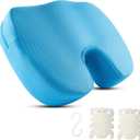 Joe & JoseRin Weighted Hot Tub Booster Seat, 15 x 12 x 5 Inches - 3D Air Mesh Thick Soft Bath Seat with Non-Slip Micro Dot Bottom and 5 Weighted Sections - Quick Dry Bath Accessories (Blue)