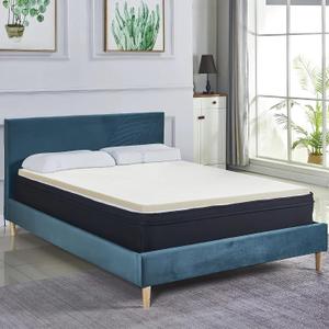 Nutan, 1-Inch High Density Medium Firm Foam Mattress Topper, CertiPUR-US Certified for Superior Comfort and Support, Twin, Green