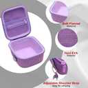 LTGEM Case Compatible with Fujifilm Instax Mini 12/11 / 10/9 / 8/7 / 7+ Instant Camera and FUJIFILM Instax Mini Instant Flim with Shoulder Strap, Purple(Case Only)