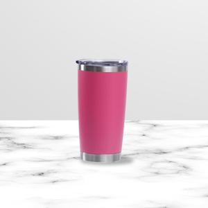 20 oz Stainless Steel Double Wall Vacuum Vasos Travel Cup Tumbler Thermal Coffee Mug Cup With Lid (Hot Pink)
