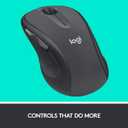 Logitech M510 Wireless Mouse, 2.4 GHz with USB Unifying Receiver, 1000 DPI Laser-Grade Tracking, 7-Buttons, 24-Months Battery Life, PC/Mac/Laptop - Graphite