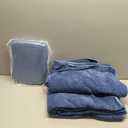 Bath Towels Set of 4 Extra Large 35 x 70 Inches,Luxury Thick High Absorbent and Quick Dry Bath Sheet,Ultra Soft Microfiber,Bathroom,Beach,Yoga,Sport,SPA,Fitness (Navy Blue)