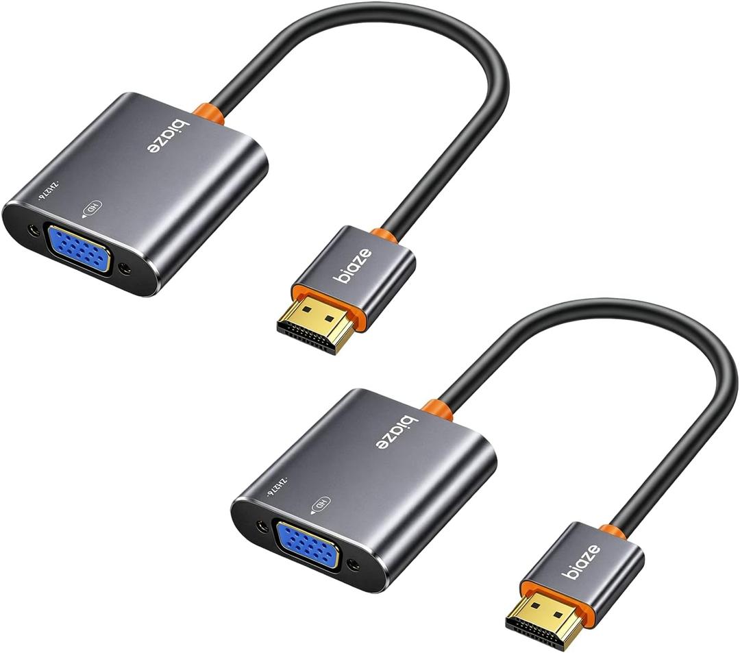 HDMI to VGA Adapter,1080P HDMI Male to VGA Female Adapter
