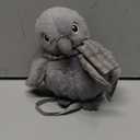 5" Gray Crow Plush Shoulder Toy with Magnet, Raven Stuffed Animal Bird Decor, Standing Shoulder Crow with Scarf, Cute Pendant Gift for Kids & Friends