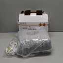 Homemate Heated Blanket Electric Throw - 50"x60" Heating Blanket Throw 1/2/4/6/8 Hours Auto-Off 10 Heat Levels Over-Heat Protection Soft Flannel Sherpa Heater ETL Certification (Light Grey (Striped))